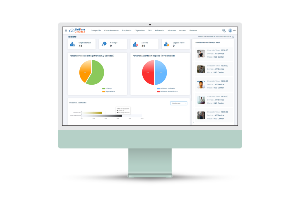 Sofware BioTime Cloud .2.0